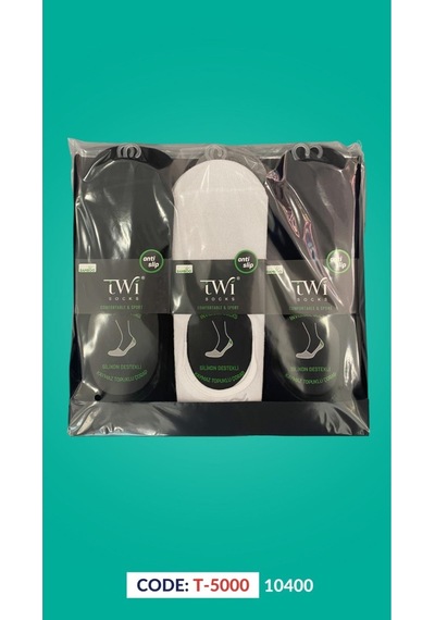 Twisocks Bambu Babet Premium Çorap 12'li - Karışık Gri