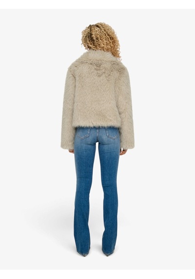 Only Onlmanny Faux Fur Jacket Otw Noos Kadın Gri Kaban - 15322406