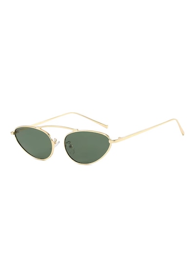 Orveno Yeşil Cam Altın Gold Pilot Çerçeve Vintage Retro Güneş Gözlüğü