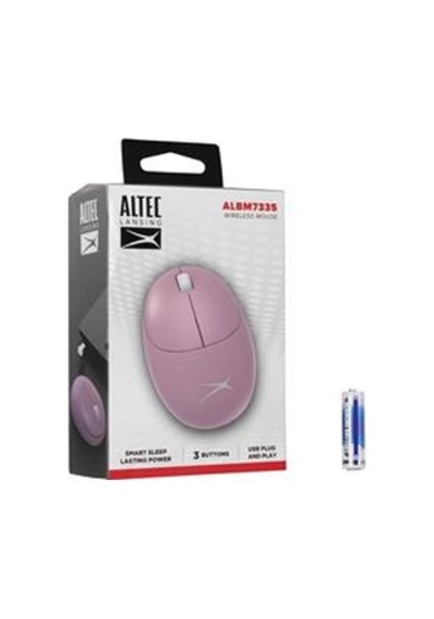 Altec Lansing Albm7335 Pembe 2.4ghz Usb 1200dpı Alkalin Pilli Kablosuz Mouse Diğer