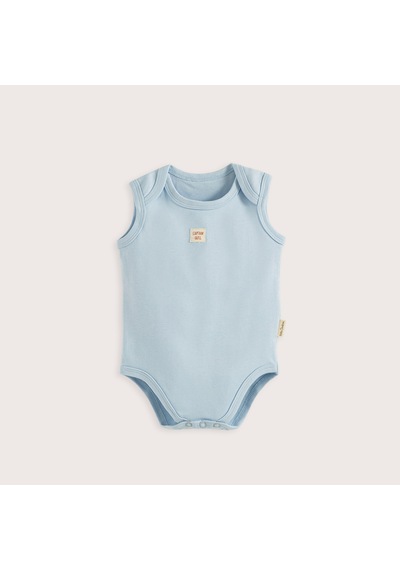 Chakra Sea Sıde 3'lü Kolsuz Body Kutu Set Ekru/mavi