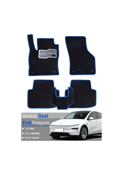 Tesla Model Y Juniper 2025+ Uyumlu Eva Paspas Tam Set Oto Paspas,araca Özel,kolay Montaj 637