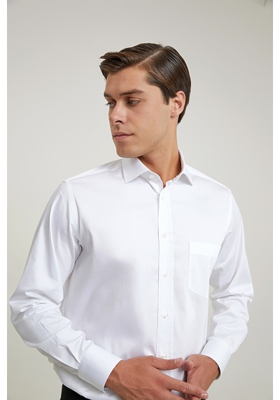 D'S Damat Ds Damat Regular Fit Beyaz Düz Gömlek 6he02dy05289m Çok Renkli