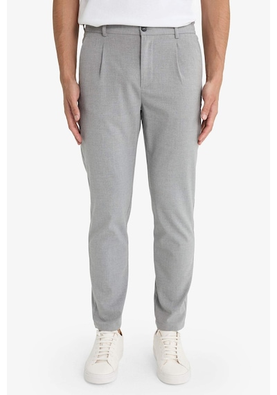 Defacto Tailored Regular Fit Kısa Paça Pantolon E9814ax25augr377 Gri