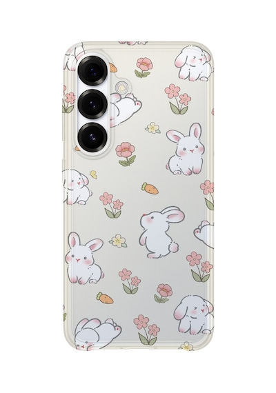 Samsung Galaxy S24 Fe Uyumlu Baskılı Şeffaf Telefon Kılıfı Koleksiyon: Cute Animals 7