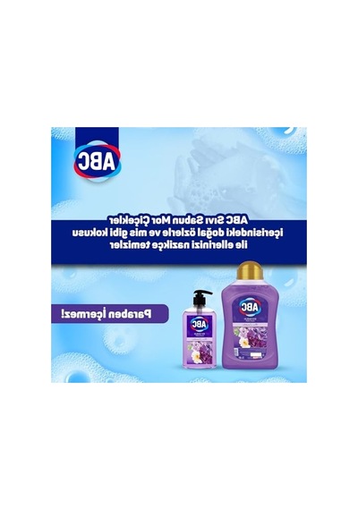 3 Litre Mor Sıvı Sabun, Yüzey Temizliği İçin Etkili