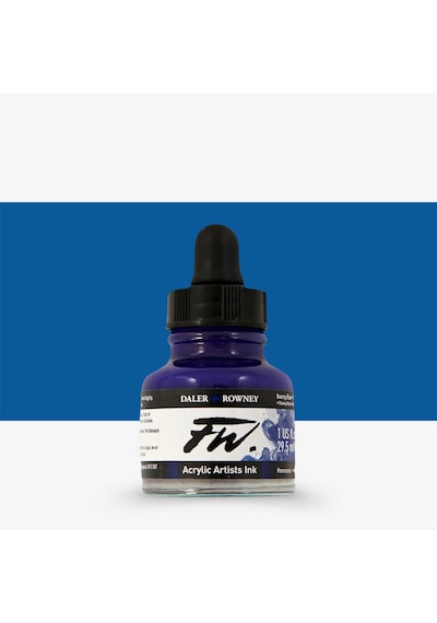 Daler Rowney Fw Ink Akrilik Mürekkep 29.5 Ml Rowney Blue 119 Diğer