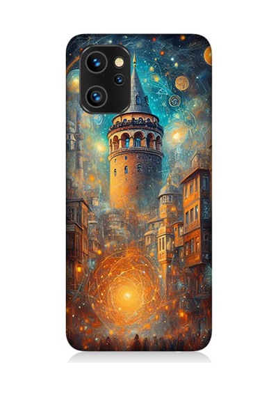 Reeder S19 Max Pro Uyumlu Galata Da Işık Yolculuğu Desenli Silikon Kılıf Çok Renkli