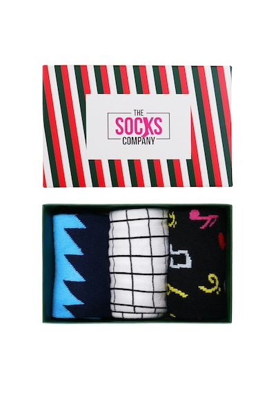 The Socks Company 3'lü Desenli Kadın Çorap Set 22kdcr989p Çok Renkli
