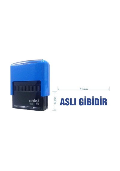 Sırdaş 912 Kaşe Mavi Makine Mavi Keçe 'aslı Gibidir' Yazısı İle Diğer