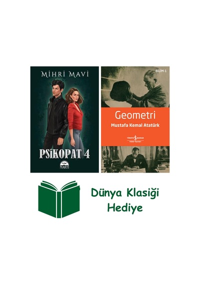 Psikopat 4 Ciltli + Geometri + Dünya Klasiği Hediye