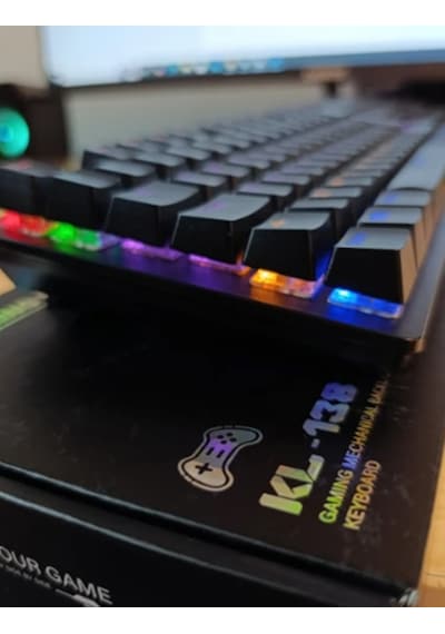 Jedel Kl-138 Blue Switch Mekanik Rgb Efekli Işıklı Oyuncu Klavye Q Türkçe Klavye