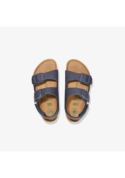 Birkenstock Bırkenstock Mılano Hl Rıvet Logo Vegan Canvas Çocuk Sandalet 1026960 Lacivert