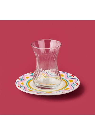 Kitchen Magique Çay Tabağı - Renkli - 13 Cm