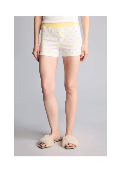Defacto Regular Fıt Askılı Kalp Baskılı 2li Ecru Pijama Takım G9859ax26smer98 Ekru-er98