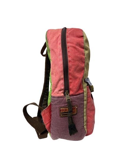 Old Cotton Cargo Kaliteli Vintage Tek Gözlü Disayn Sırt Gezi Çantası Kc Harley Bag 5097 Açık Mavi