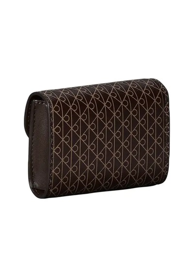 Calvin Klein Emblem Aop Flap Coın, Vl7 Kahverengi Kadın Cüzdan