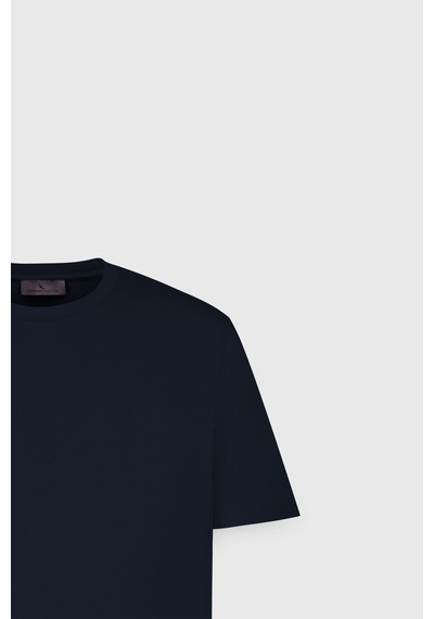 AC&Co / Altınyıldız Classics Erkek Lacı Standart Fit Normal Kesim Bisiklet Yaka Pamuklu Tişört Lacivert AC&Co / Altınyıldız Classics Erkek Lacı Standart Fit Normal Kesim Bisiklet Yaka Pamuklu Tişört Lacivert