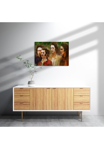 Cakasepetim The Beatles Duvar Boyama Ahşap Mdf Tablo