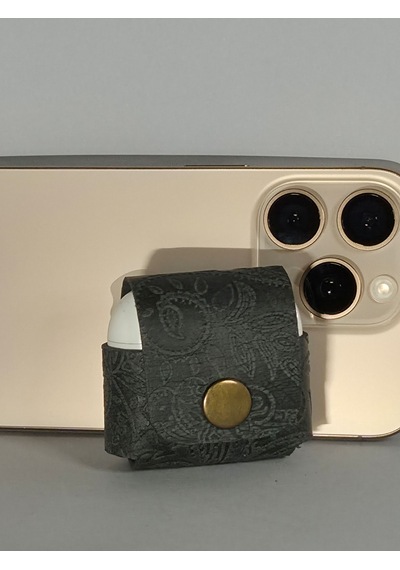 Gogo Hakiki Deri Apple Uyumlu Airpods 4.nesil Kılıf Siyah