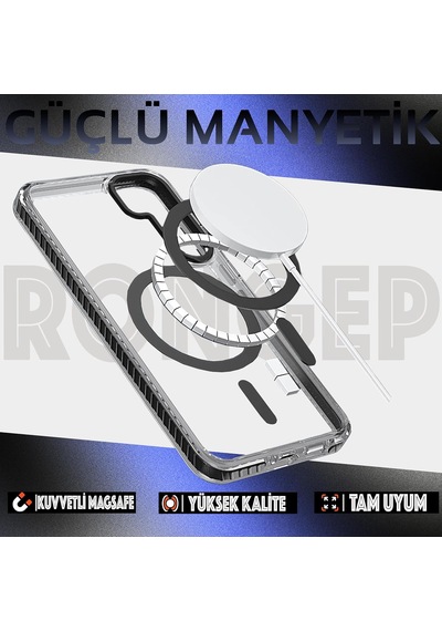 Wavy-bumper Samsung Galaxy S25 Ultra İçin Kılıf Manyetik Magsafe İle Uyumlu S25 Ultra Koruyucu Sararma Karşıtı Güçlü Manyetikli Tpu+pc Bumper Hybrid Tasarımlı Samsung S25 Ultra Kılıfı