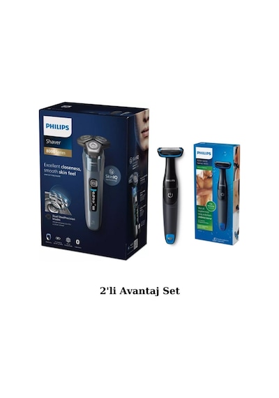 Philips Shaver Series 8000 S8692/35 Aquatouch Islak Kuru Tıraş Makinesi + Bg1024 Vücut Tıraş Makinesi Seti 3 - 4 Saat