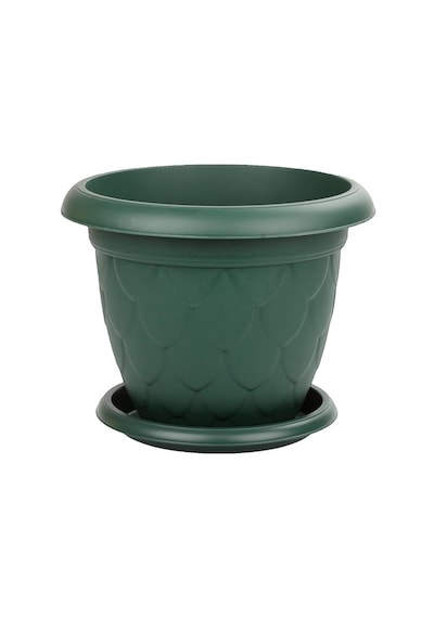 Omnipazar So-d009 Damla Desen Tabaklı Saksı Takımı 17 Litre No:9 Yeşil