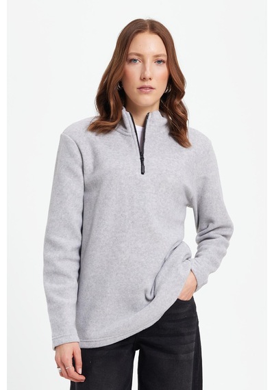 Tudors Kadın Standart Fit Anti-pilling Tüylenme Yapmayan Soğuk Geçirmez Gri Bato Yaka Polar Sweatshirt-42291 Gri Tudors Kadın Standart Fit Anti-pilling Tüylenme Yapmayan Soğuk Geçirmez Gri Bato Yaka Polar Sweatshirt-42291 Gri