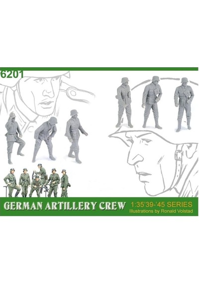 Dragon 6201 1/35 Ölçek, Alman Topçu Mürettebatı Asker Figürleri Plastik Model Kiti-49263