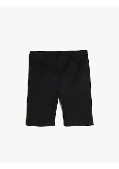 Koton 2'li Basic Kısa Tayt Beli Lastikli Pamuklu Siyah 5smg10108ak Siyah