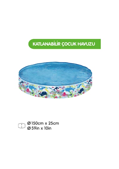 Marevia Katlanabilir Çocuk Havuzu By Boy 150x25cm-57139 Standart