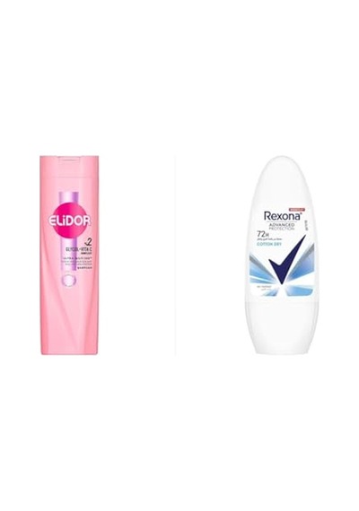 Ultra Işıltı 100 Şampuan 400 Ml + Rexona Üstün Koruma Kadın Roll On Deodorant Cotton Dry 72 Saat Kesintisiz Korum Diğer