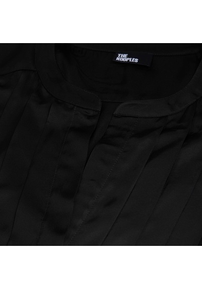 The Kooples Kadın V Yaka Truvakar Kol Siyah Elbise