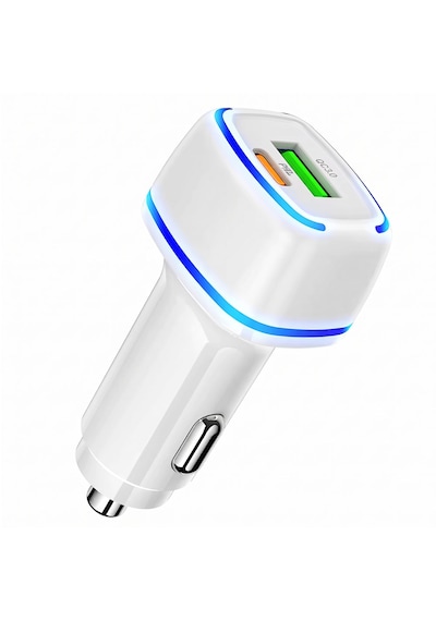 Wiks 48w Süper Hızlı Araç Şarj Cihazı - Pd 30w & Qc 18w Çift Girişli Usb Adaptör