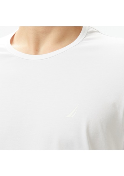 Nautica Nautara Erkek Beyaz Regular Fit T-shirt Düz V55009t Beyaz