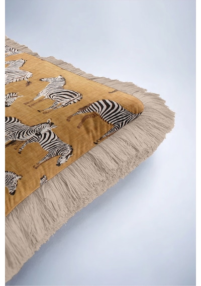 Egzotik Zebra Desenli Safari Saçaklı Yastık Kılıfı - Jakar Bohem Hardal Krem Püsküllü Kırlent Kılıfı Gizli Sahil Opal Egzotik Zebra Desenli Safari Saçaklı Yastık Kılıfı - Jakar Bohem Hardal Krem Püsküllü Kırlent Kılıfı Gizli Sahil Opal