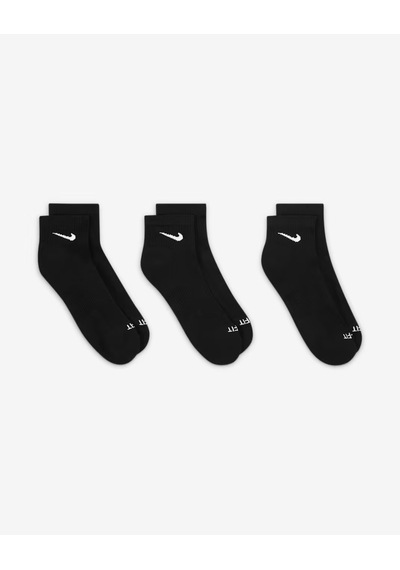 Nike Everyday Plus Destekli Antrenman Bilek Çorapları 3 Çift Siyah Sx6890-010 Sıyah