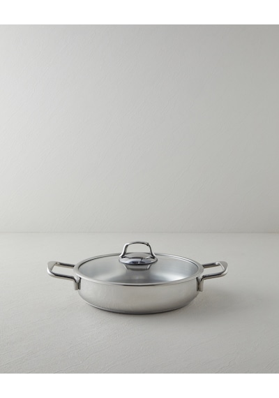 English Home Glow Çelik Sığ Tencere 26x6 Cm Silver Silver