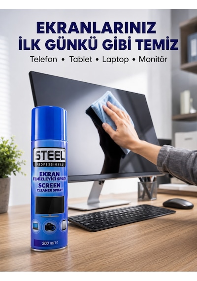 Lcd, Led Ve Telefon Ekranları İçin Ekran Temizleyici Sprey
