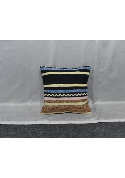 Zehra Abla Halı Yeni El Dokuma Dekoratif Kilim Kırlent Yastık Kılıfı 6749 Çok Renkli