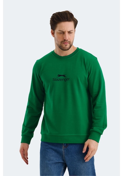Slazenger Ortwın 2 Li Set Erkek Sweatshırt Beyaz - Yeşil