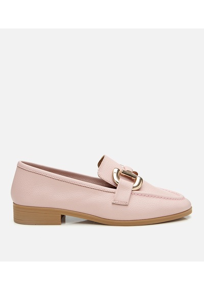 Hotiç Kadın Deri Pembe Tokalı Günlük Loafer