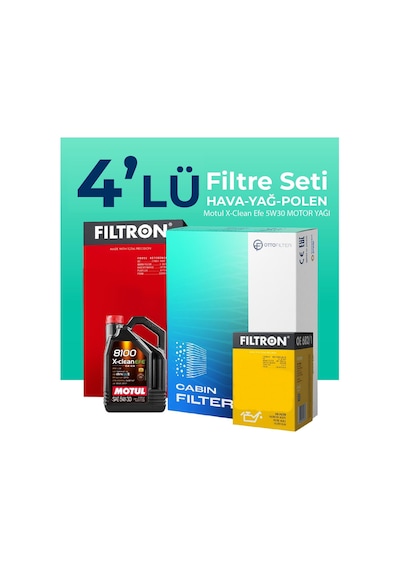Audi A5 2.0 Dizel Filtre Bakım Seti Motul Motor Yağlı 2017-2021 4 Lü 8200BKMFLSHNGFL21346