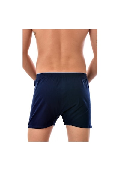 Tutku Penye Düz Düğmeli Erkek Boxer Lacivert 0117 Lacivert
