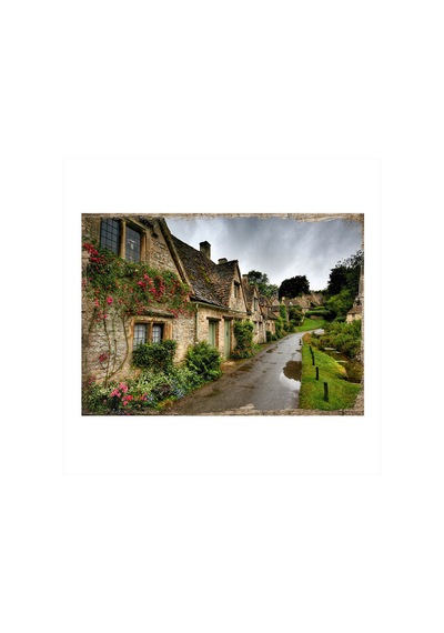 Bedeko Ahşap Tablo Arlington Row Bibury İngiltere