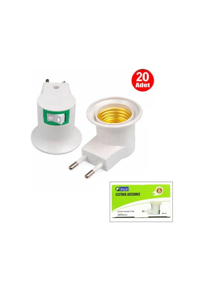 Fuji Duy-90 Anahtarlı Duy Fiş- 20'li Paket Diğer