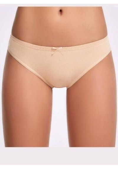 Fiyonklu Ten Kadın Bikini Külot 3 Adet 001
