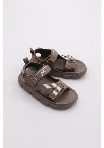 Marco Kids 16-26y1604 Çocuk Filet Sandalet Haki
