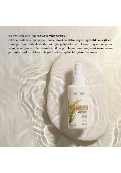 Dermokil Pirinç Mayası Beyazlatıcı Canlandırıcı Yüz Sprey 50 Ml