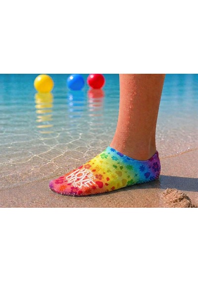 Gripptoes Kaymaz Damla Tabanlı Deniz&havuz Çorabı N1 Çok Renkli
